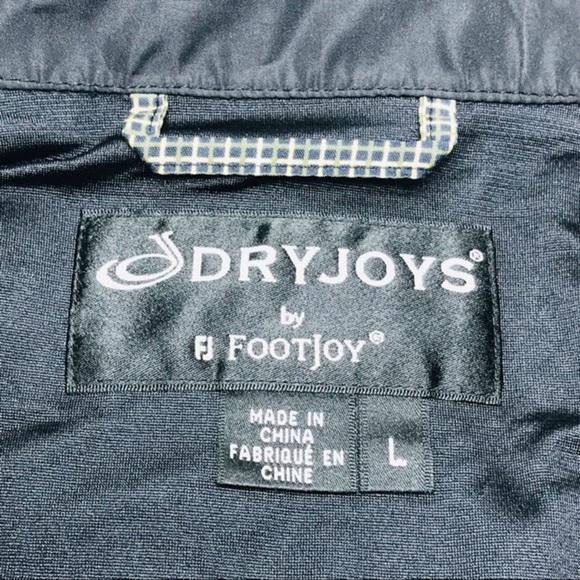 Dryjoys By Footjoy Plaid Checks Golf Jacket Large Brown Blue lightweight - Picture 8 of 10